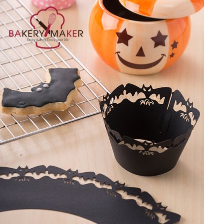 กระโปรงคัพเค้ก ลายค้างคาว 10 ชิ้น