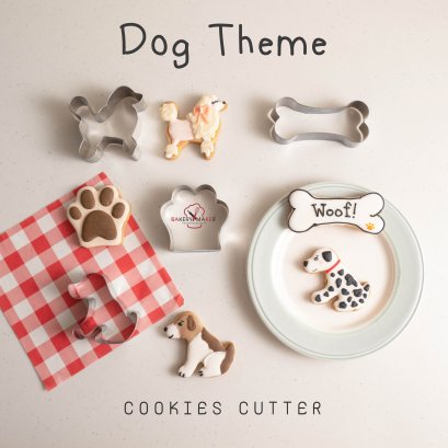 พิมพ์กดคุ้กกี้ธีมน้องหมา cookies cutter Dog theme