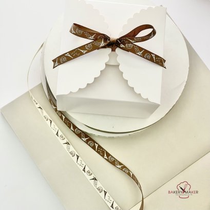 ริบบิ้นลายไอเฟล 2 สี Eiffel ribbon