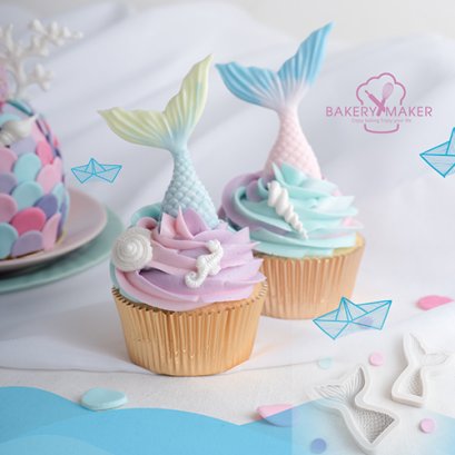 พิมพ์ รูปหางปลาเล็ก Mermaid