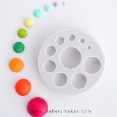 พิมพ์ฟองดองท์ ทรงกลม 10 ขนาด