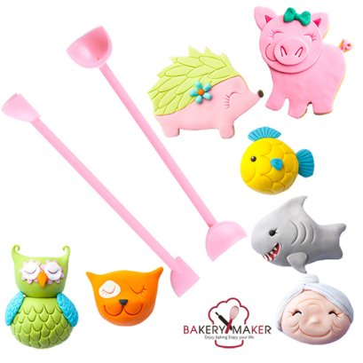 เซ็ทอุปกรณ์ตกแต่งฟองดองท์  8 ชิ้น