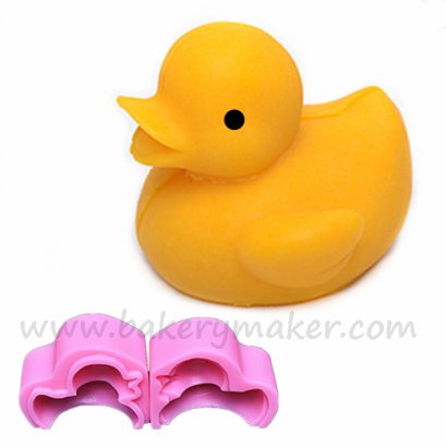 เซ็ทพิมพ์ เป็ดเหลือง 3D  2 ชิ้น)