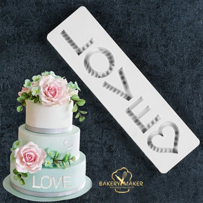 พิมพ์ฟองดองท์ LOVE