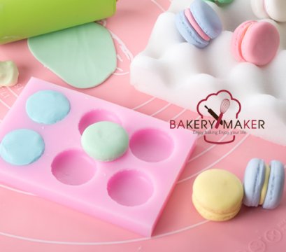 พิมพ์ซิลิโคน รูปมาการอง 2 ขนาด