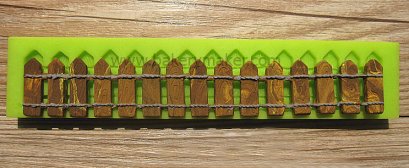 พิมพ์ฟองดองท์ รั้วไม้