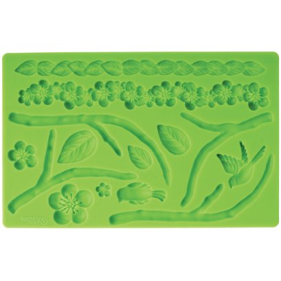 พิมพ์ฟองดองท์ ใบไม้