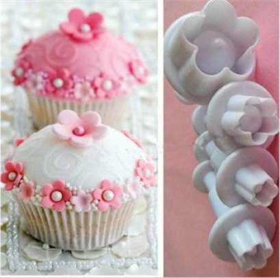 Fondant Blossom Flower Cutter เซ็ท 4 ชิ้น