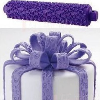 ไม้กลิ้งพิมพ์ลายฟองดองท์ Fondant Rolling