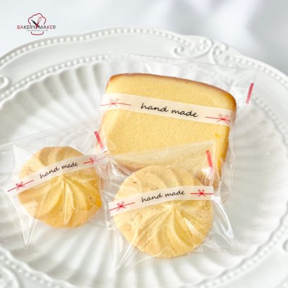 ถุงฝากาวใส Handmade 2 ขนาด (50 ใบ)