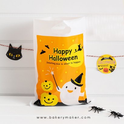 Halloween ถุงพลาสติกหูหิ้ว