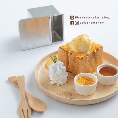 พิมพ์ขนมปัง ฝาปิด 1 ชิ้น Honey Toast Aluminium