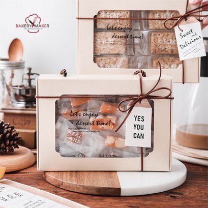 กล่องคุกกี้ พร้อมเชือกหิ้ว 5 ใบ