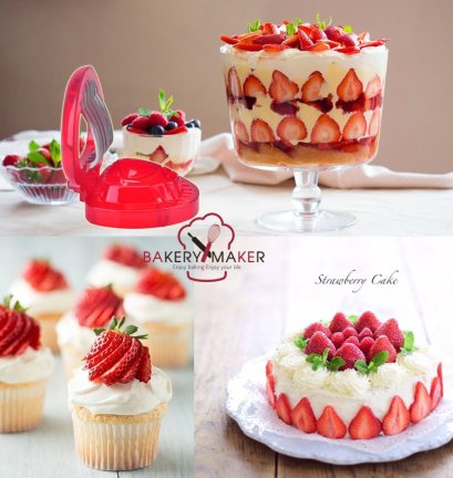 แท่นตัด สไลซ์ สตรอเบอรี่ Strawberry slicer