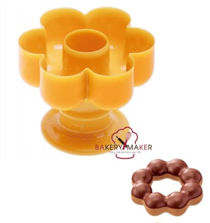 พิมพ์กดโดนัท รูปดอกไม้