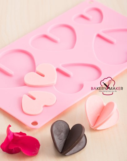 พิมพ์ช็อคโกแลต ต่อได้ รูปหัวใจ 6 ช่อง