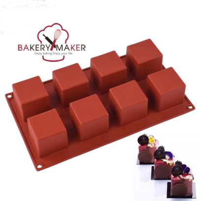 พิมพ์ซิลิโคน ลูกบาศก์  Pound Cake/Mousse