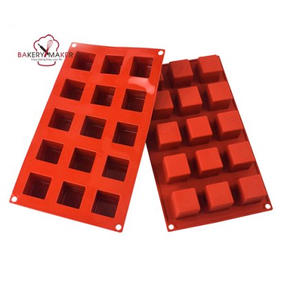 พิมพ์ซิลิโคน ทรงลูกบาศก์ 15 ช่อง