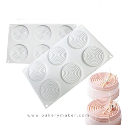 พิมพ์มูสซิลิโคน ลายก้นหอย