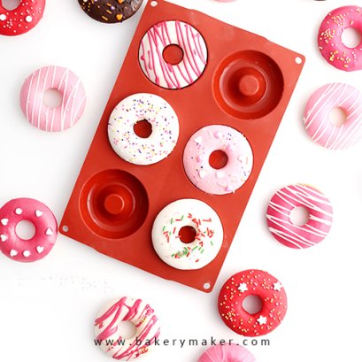 พิมพ์ซิลิโคน โดนัท 6 หลุม