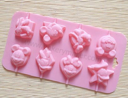 พิมพ์ซิลิโคน Lollipop Mickey Mouse