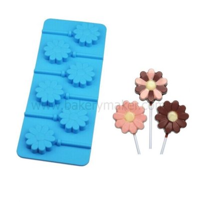 พิมพ์ซิลิโคน Lollipop ดอกไม้