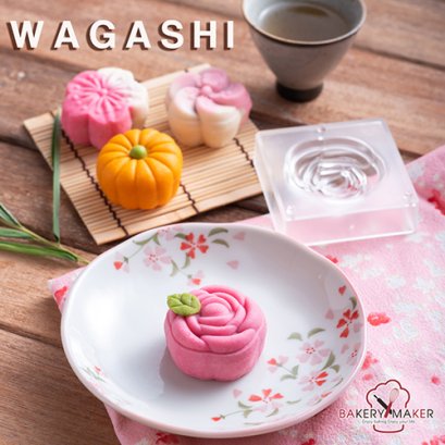 เซ็ทพิมพ์ขนม Wagashi / บัวหิมะ 3 ลาย