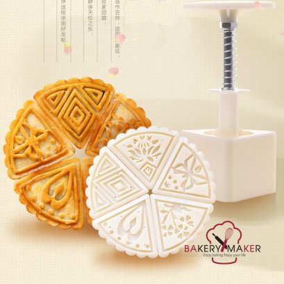 B51 เซ็ทพิมพ์ขนมไหว้พระจันทร์ สามเหลี่ยม