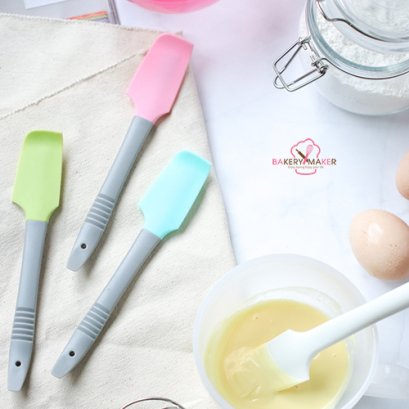 ไม้พายซิลิโคน ปลายโค้ง 1 ชิ้น 24 ซม.