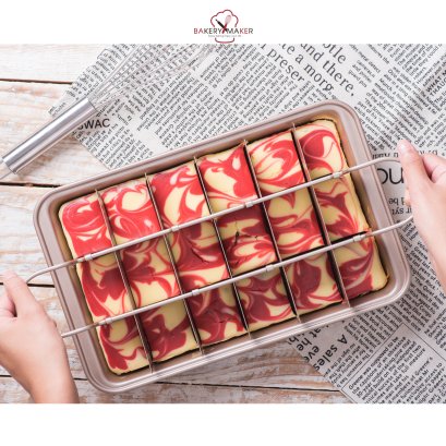 แม่พิมพ์ บราวนี่ 18 ช่อง Perfect Brownies Teflon
