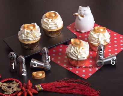 หัวบีบ 1 ชิ้น / 6 แบบ