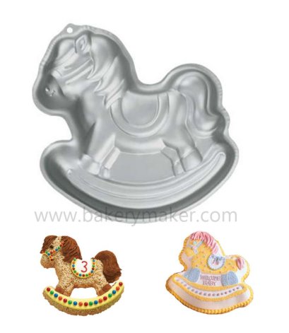 พิมพ์เค้ก รูปม้าโยก rocking horse