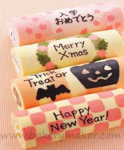 แผ่นซิลิโคน อบเค้กโรล มีเส้นไกด์ลาย