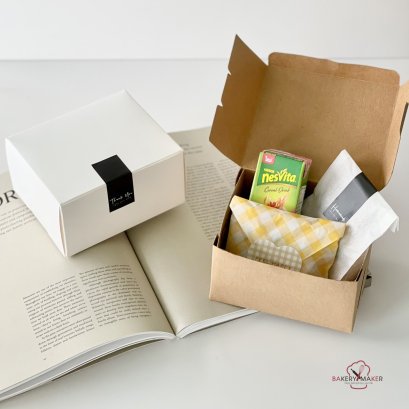 กล่องสแน็คบ้อค ฝาทึบ 2 สี Snack box