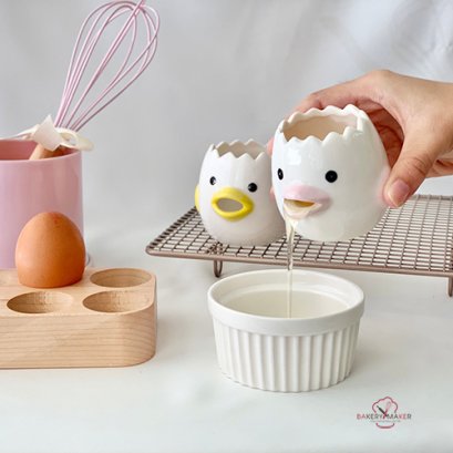 ถ้วยลูกเจี๊ยบแยกไข่ สีเหลือง , ชมพู 1 ใบ