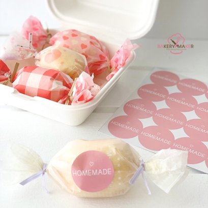 สติกเกอร์ Homemade ชมพู