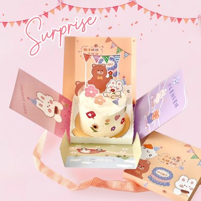 เซ็ทกล่องเค้ก Surprise 1/2 ปอนด์ 1 ใบ