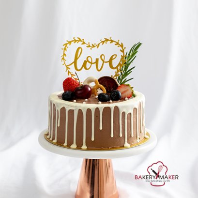 LOVE #3 ป้ายปักเค้ก 1 ชิ้น