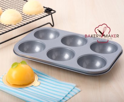 พิมพ์ครึ่งวงกลม 6 หลุม teflon