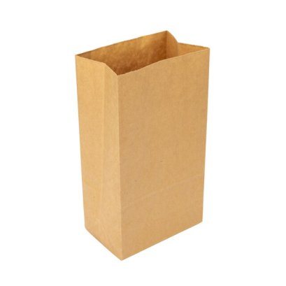 ถุงกระดาษ มีก้น คราฟท์-ขาว 20 ใบ