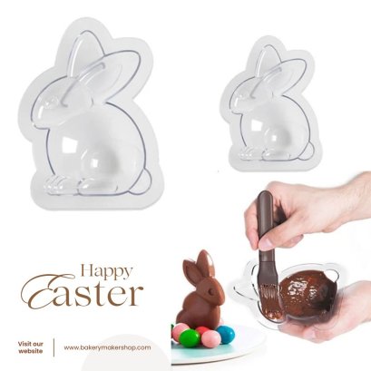 พิมพ์ช็อคโกแลตกระต่ายอีสเตอร์ Easter ชุด 2 ตัว