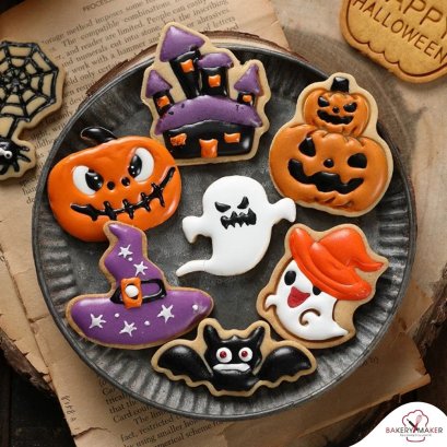 เซ็ทพิมพ์กดคุ้กกี้ 8 แบบ Halloween Cookies cutter