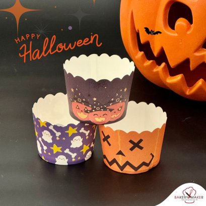 ถ้วยคัพเค้ก Halloween คละ 3 ลาย 50 ใบ