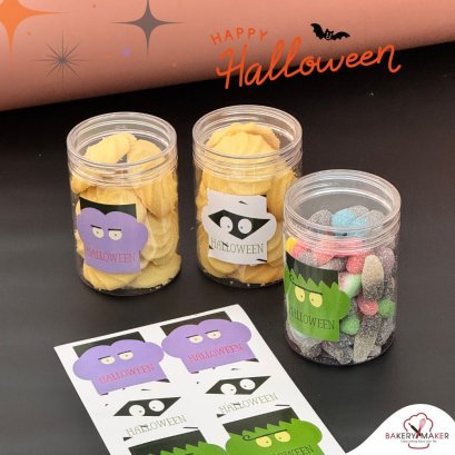 สติกเกอร์พิมพ์ลาย Halloween 24 ดวง