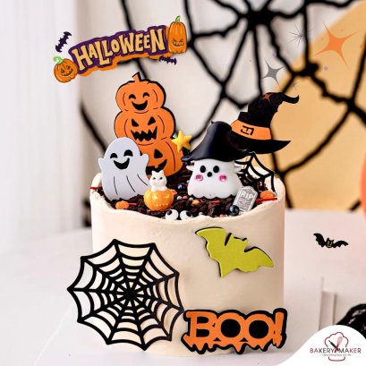 เซ็ทป้ายปักเค้ก/โมเดล Halloween 1 ชุด