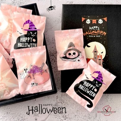ถุงซีล Halloween สีชมพู (50 ใบ)