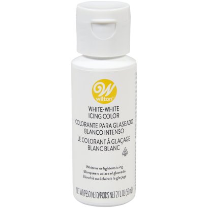 สีเจล สีขาว White gel color Wilton 2 oz.