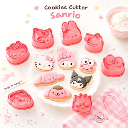 พิมพ์กดคุกกี้ Sanrio เซ็ท 8 แบบ