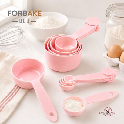 ช้อนตวงหรือถ้วยตวงพลาสติก For Bake