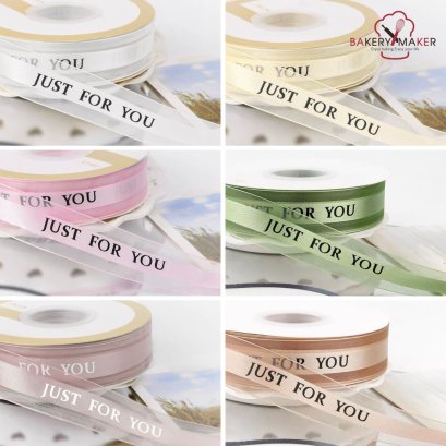 ริบบิ้นผ้าแก้ว Just For You ม้วน